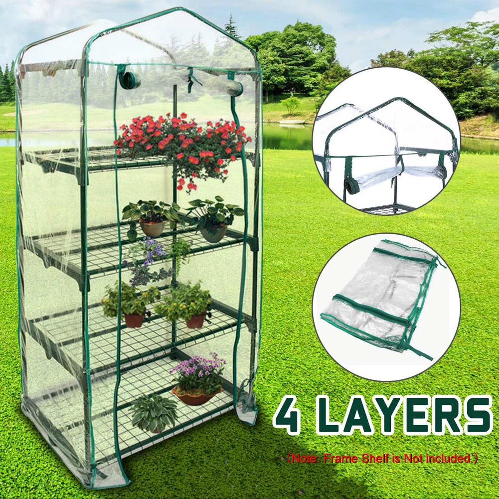 100% Waterproof 4 Tier Greenhouse Cover Replacement Mini Garden Plants Warm Room Pvc Cover Anti-uv Windproof Cover W/o Frame
100% Waterproof 4 Tier Greenhouse Cover Replacement Mini Garden Plants Warm Room Pvc Cover Anti-uv Windproof Cover W/o Frame