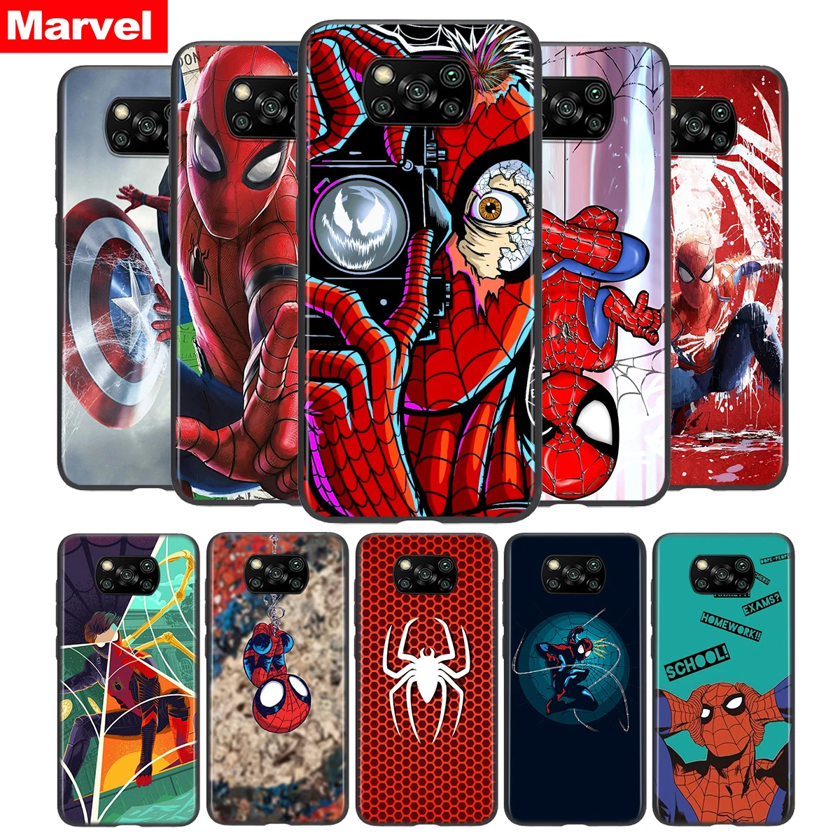 Marvel Avengers Super Hero Spider Man For Xiaomi POCO F3 F2 F1 M3 M2 C3 X3 X2 NFC Pro Play Mix 3 A3 A2 A1 6 5 CC9lite Phone Case
Marvel Avengers Super Hero Spider Man For Xiaomi POCO F3 F2 F1 M3 M2 C3 X3 X2 NFC Pro Play Mix 3 A3 A2 A1 6 5 CC9lite Phone Case