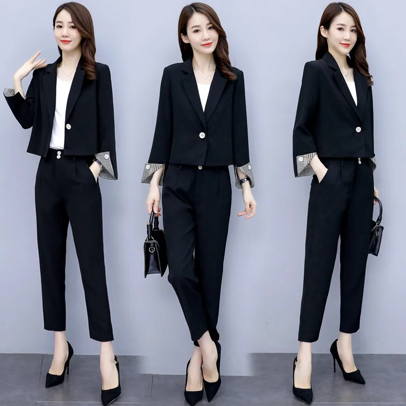 YASUGUOJI New 2021 Spring and Autumn Fashion One Button Blazer with Pant Suits Women Office Lady Pants Suits for Women Business
YASUGUOJI New 2021 Spring and Autumn Fashion One Button Blazer with Pant Suits Women Office Lady Pants Suits for Women Business