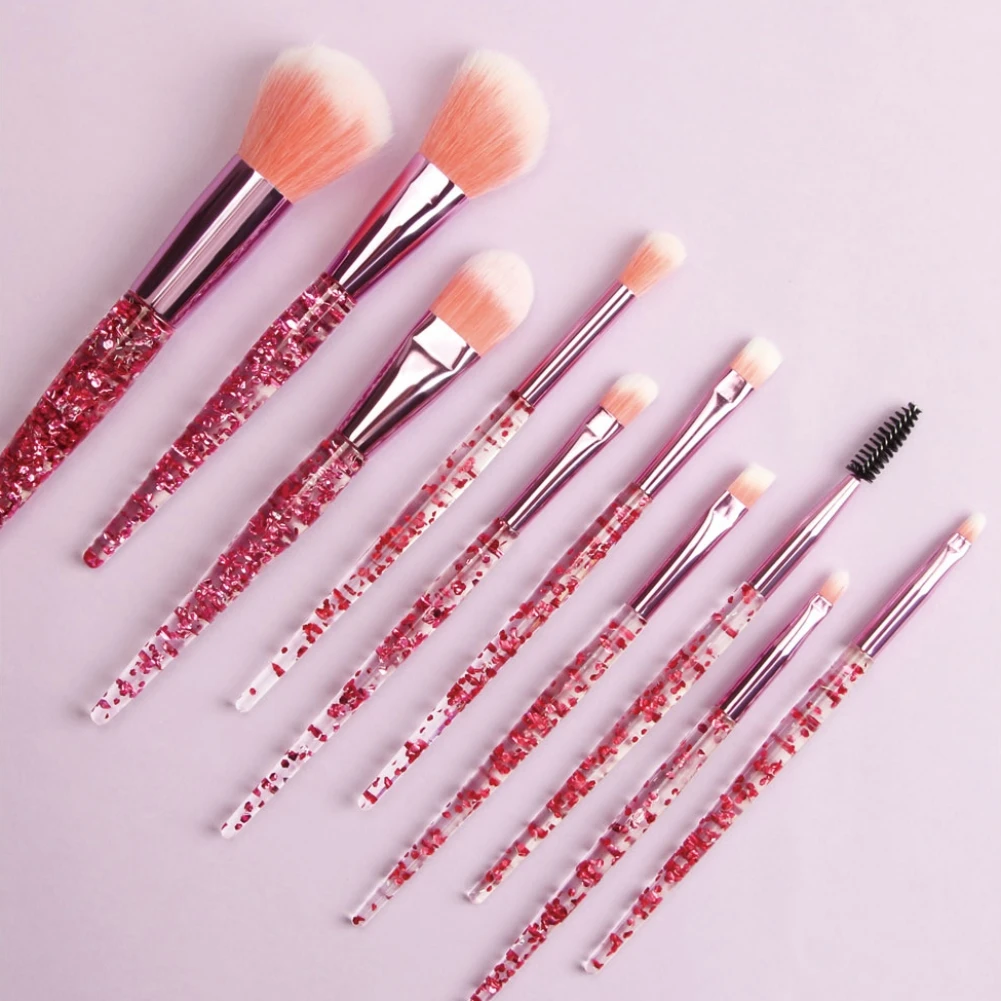 10pcs Glitter Shinny Crystal Makeup Brush Set Foundation Blending Power Contour Face Cosmetic Beauty Make Up Tool Set
10pcs Glitter Shinny Crystal Makeup Brush Set Foundation Blending Power Contour Face Cosmetic Beauty Make Up Tool Set
