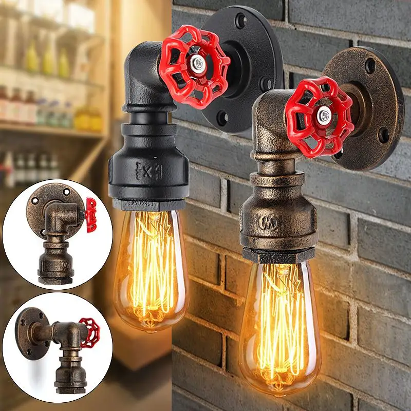 Best E27 Vintage Water Pipe Wall Lamp Faucet Shape Steam Punk Loft Industrial Iron Rust Retro Home Bar Decor Lighting Fixture
Best E27 Vintage Water Pipe Wall Lamp Faucet Shape Steam Punk Loft Industrial Iron Rust Retro Home Bar Decor Lighting Fixture