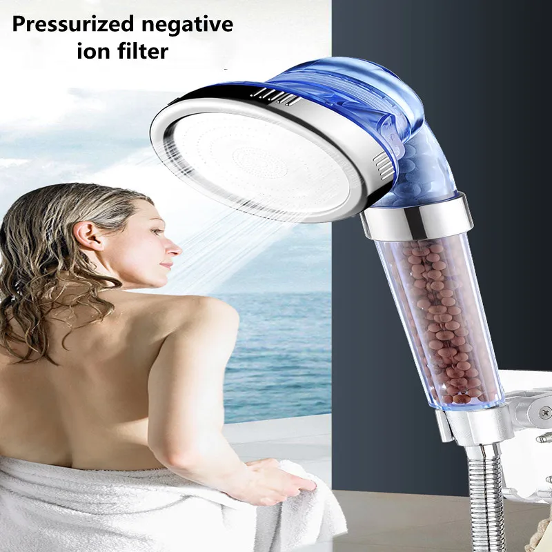 Bathroom Two-Color Shower Nozzle Handheld Mineral Negative Ion Hydrotherapy High-Pressure Filtration Multi-Speed Water Nozzle
Bathroom Two-Color Shower Nozzle Handheld Mineral Negative Ion Hydrotherapy High-Pressure Filtration Multi-Speed Water Nozzle