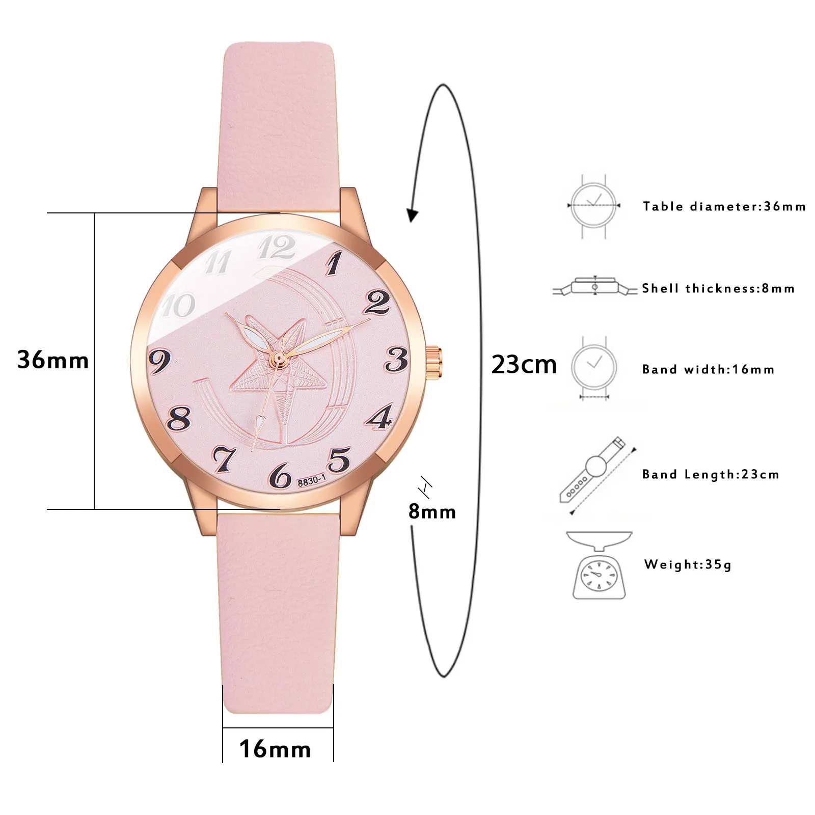 Womens Quartz Wristwatch Leather Strap Rotating Ladies Watches Star dial pure color fashion casual quartz watch e4
Womens Quartz Wristwatch Leather Strap Rotating Ladies Watches Star dial pure color fashion casual quartz watch e4