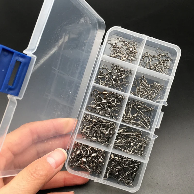 100 Pcs 1/0 /1 /2 /4 /6 Fishing Center Pass Swivel Arc Pin Swivel Fishing Accessories 
100 Pcs 1/0 /1 /2 /4 /6 Fishing Center Pass Swivel Arc Pin Swivel Fishing Accessories