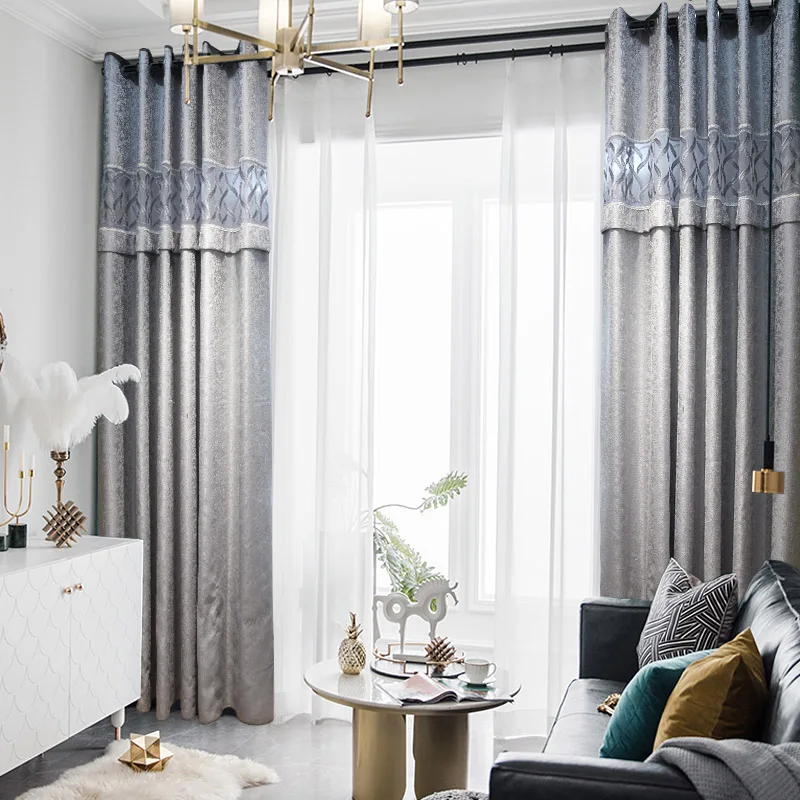 European Luxury Grey Geometry Stripe Figure Embroidery Tulle Curtains For Living Room Yarn Window Blackout Drapes Bedroom 3
European Luxury Grey Geometry Stripe Figure Embroidery Tulle Curtains For Living Room Yarn Window Blackout Drapes Bedroom 3
