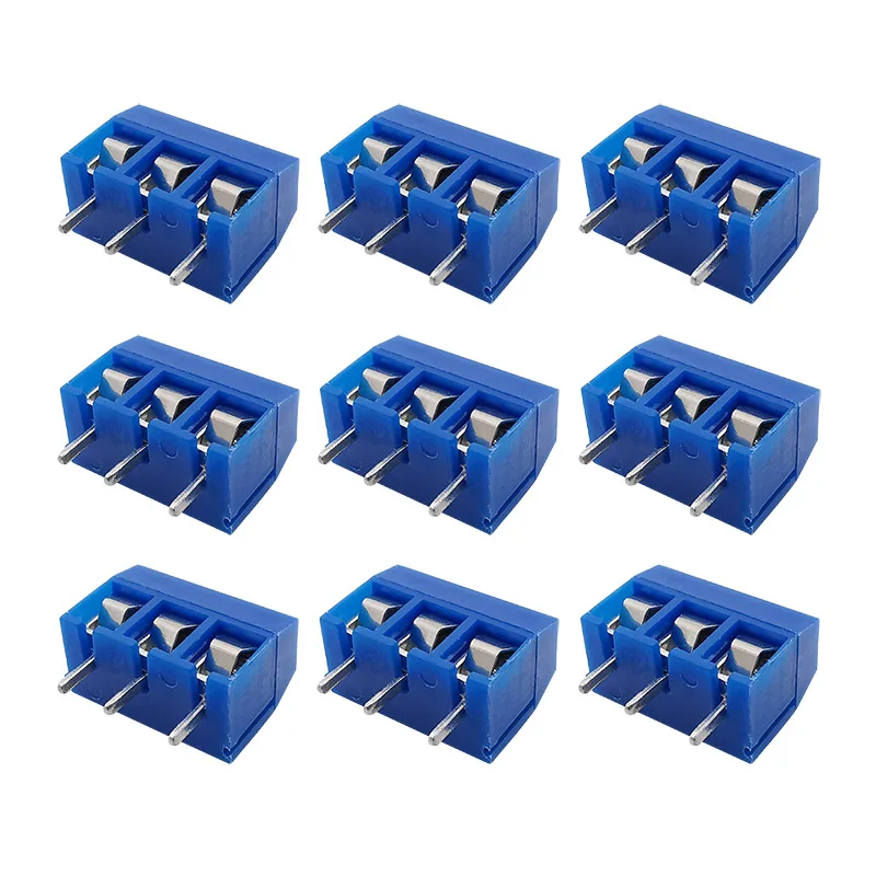 Blue KF301-3P 5.0mm 3 Pin Screw Terminal Block Connector Straight Pin KF301-5.0-3P PCB Mount Terminals Blocks Wire Connectors
Blue KF301-3P 5.0mm 3 Pin Screw Terminal Block Connector Straight Pin KF301-5.0-3P PCB Mount Terminals Blocks Wire Connectors