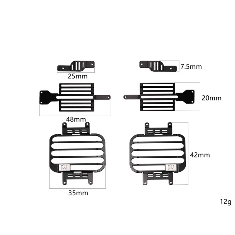 XQRC Front / rear metal headlamp cover lamp frame guard for 1 / 10 RC tracked vehicle traxxas trx-4 TRX 4 D90 / D110
XQRC Front / rear metal headlamp cover lamp frame guard for 1 / 10 RC tracked vehicle traxxas trx-4 TRX 4 D90 / D110