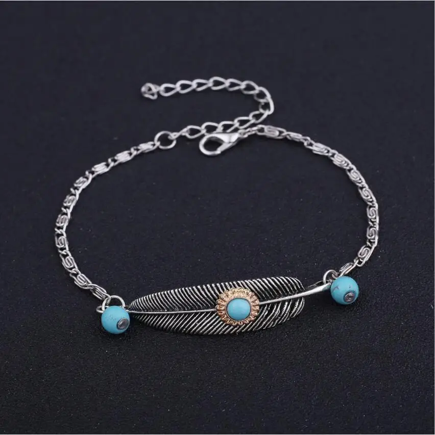 Vintage Leaf Feather Bracelet Leaves Hand Chain Charm Bracelets Handmade Adjustable Bangles Bracelets Femme Jewelry S1943 
Vintage Leaf Feather Bracelet Leaves Hand Chain Charm Bracelets Handmade Adjustable Bangles Bracelets Femme Jewelry S1943