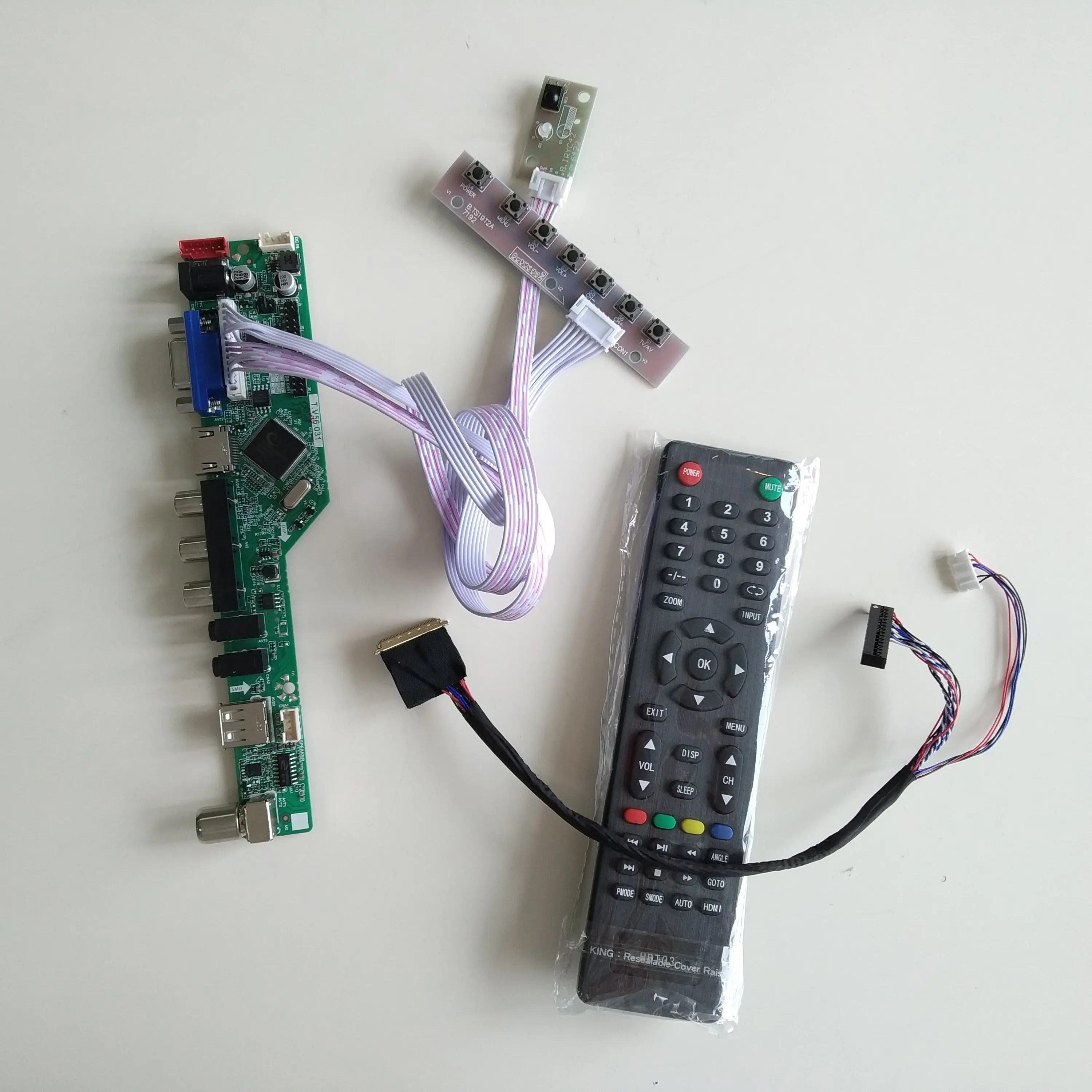 USB AUDIO LCD LED TV AV VGA Controller Board Card Kit DIY For LP156WD1-TLA1 1600*900 15.6 " panel screen board
USB AUDIO LCD LED TV AV VGA Controller Board Card Kit DIY For LP156WD1-TLA1 1600*900 15.6 " panel screen board