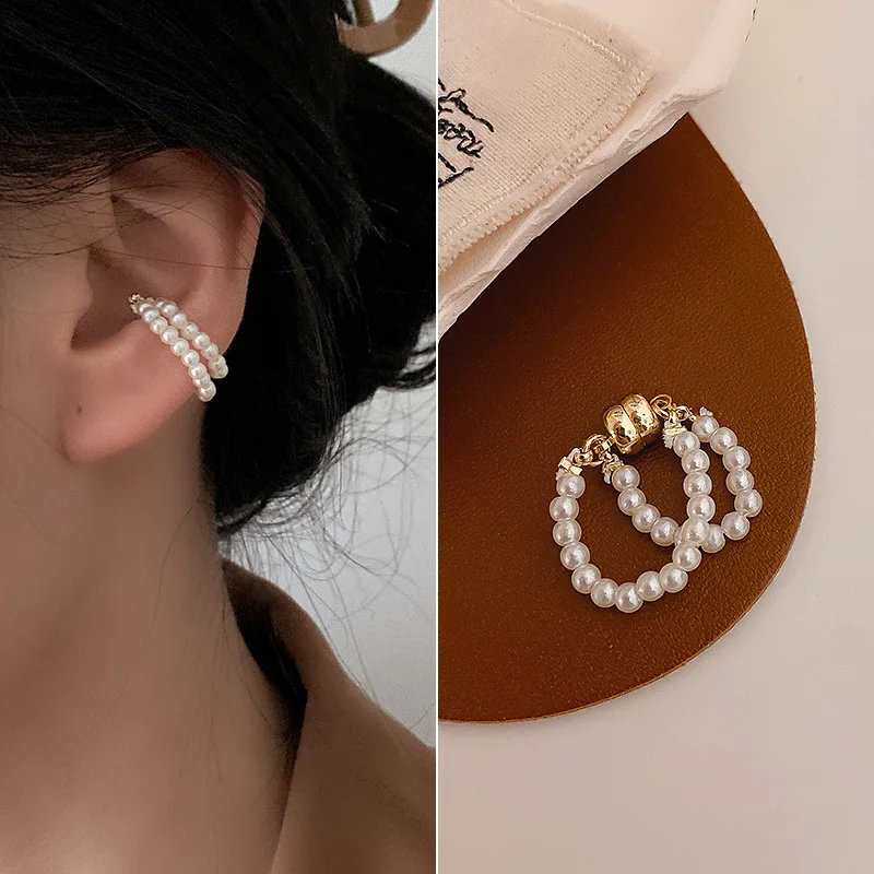 Fashion Fack Piercing Pearl Magnet Clip Earrings for Women Charms Ear Cuff Earcuff Earring Clip on Ear Jewelry Earrings Gifts
Fashion Fack Piercing Pearl Magnet Clip Earrings for Women Charms Ear Cuff Earcuff Earring Clip on Ear Jewelry Earrings Gifts
