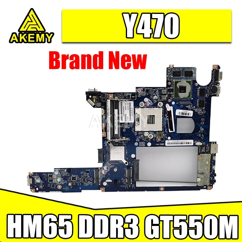 

LA-6881P Main board For Lenovo IdeaPad Y470 Laptop Motherboard HM65 DDR3 GT550M GPU