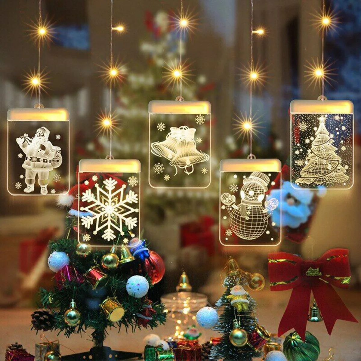 Christmas Decoration Light String 3D Hanging Lights Ice Lights USB Santa Claus Christmas Tree Sucker Light Fairy Ornaments
Christmas Decoration Light String 3D Hanging Lights Ice Lights USB Santa Claus Christmas Tree Sucker Light Fairy Ornaments