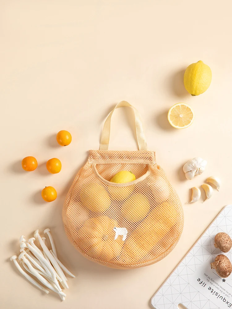 Kitchen Multi-Functional Wall Hanging Decoration-Type Fruit and Vegetable Hanging Storage Bag Portable Hollow Net Pocket
Kitchen Multi-Functional Wall Hanging Decoration-Type Fruit and Vegetable Hanging Storage Bag Portable Hollow Net Pocket