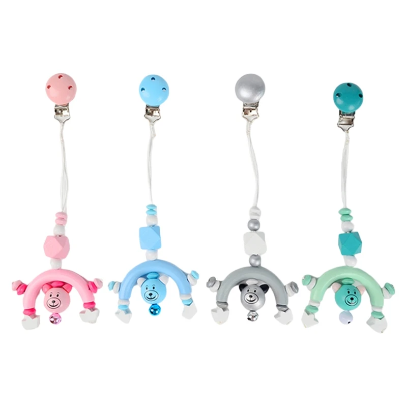 Baby Stroller Wooden Hanging Pendant Cute Cartoon Bear Teething Toys Newborn Infants Small Bell Beads Rattle Teether
Baby Stroller Wooden Hanging Pendant Cute Cartoon Bear Teething Toys Newborn Infants Small Bell Beads Rattle Teether