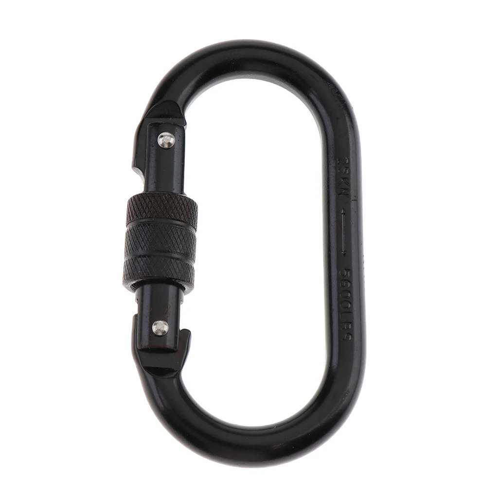 25KN Screwgate Locking Climbing Carabiner Clips for Rappelling Belaying Rock Climbing Anchoring
25KN Screwgate Locking Climbing Carabiner Clips for Rappelling Belaying Rock Climbing Anchoring