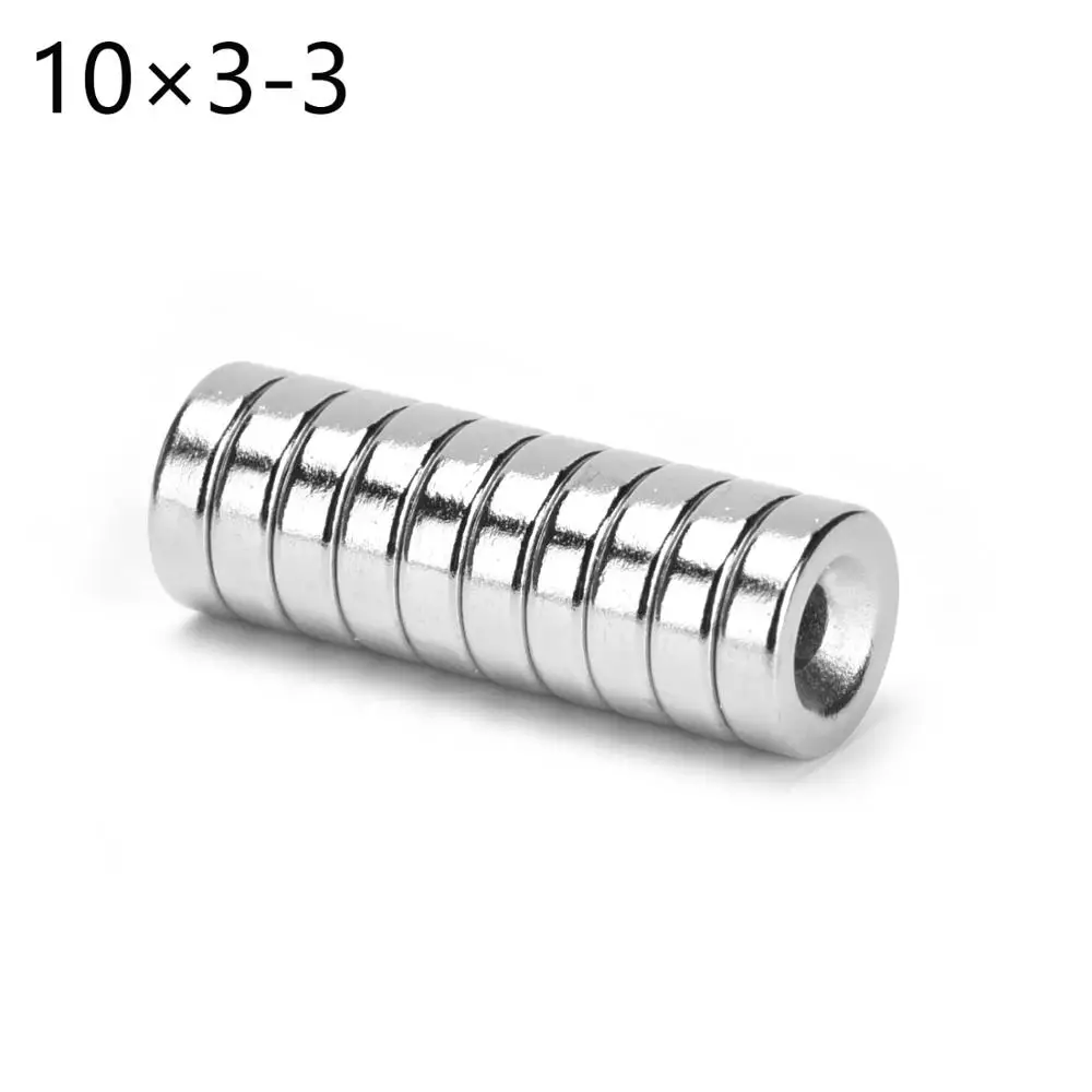 50/100/500 шт. кольцевой магнит (номер кода: 103 мм) с отверстием сильный неодимовый