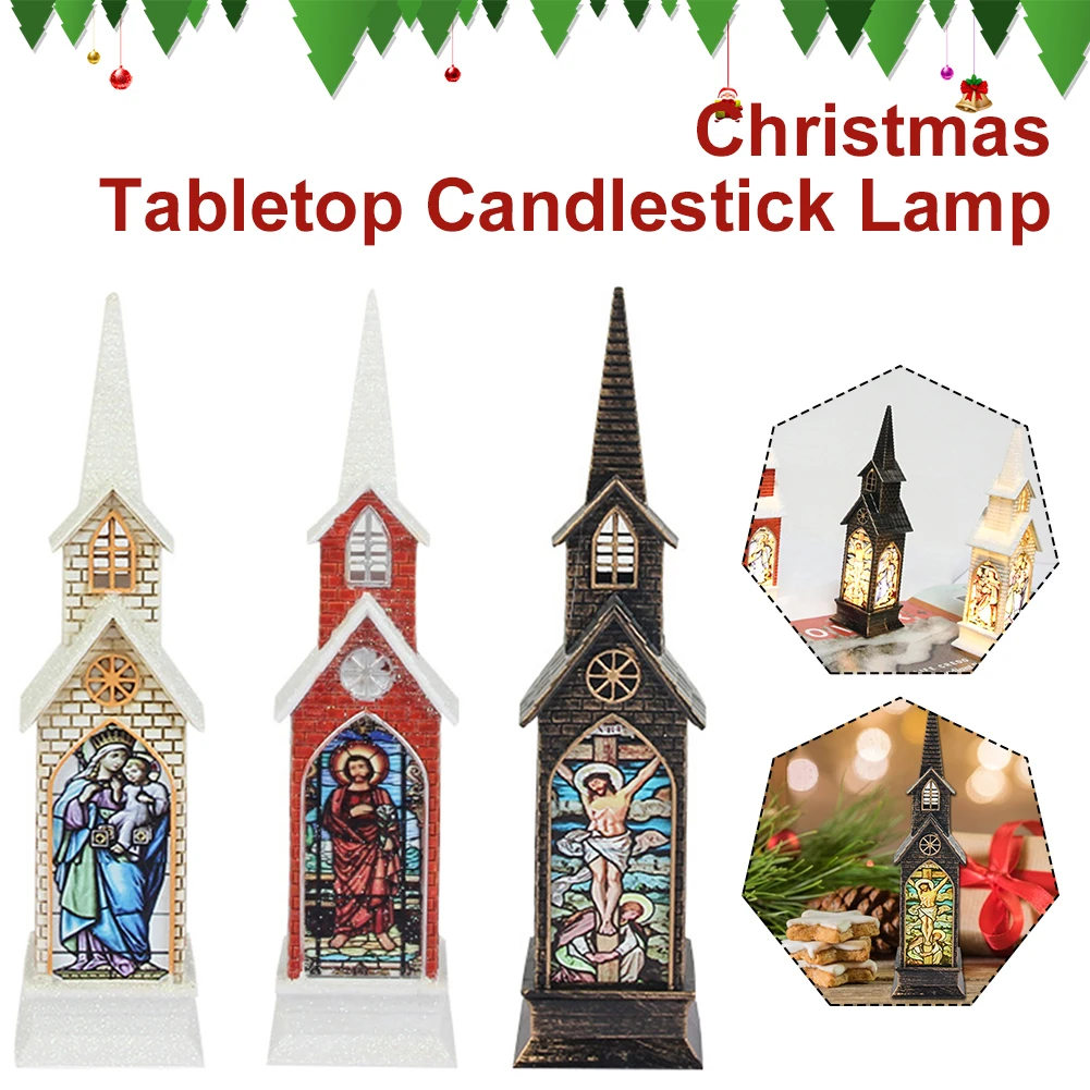 Christmas Decoration Church Lantern Plastic Decorative Tabletop Night Lamp Merry Christmas Home Decoration Kids Gifts Ornaments
Christmas Decoration Church Lantern Plastic Decorative Tabletop Night Lamp Merry Christmas Home Decoration Kids Gifts Ornaments