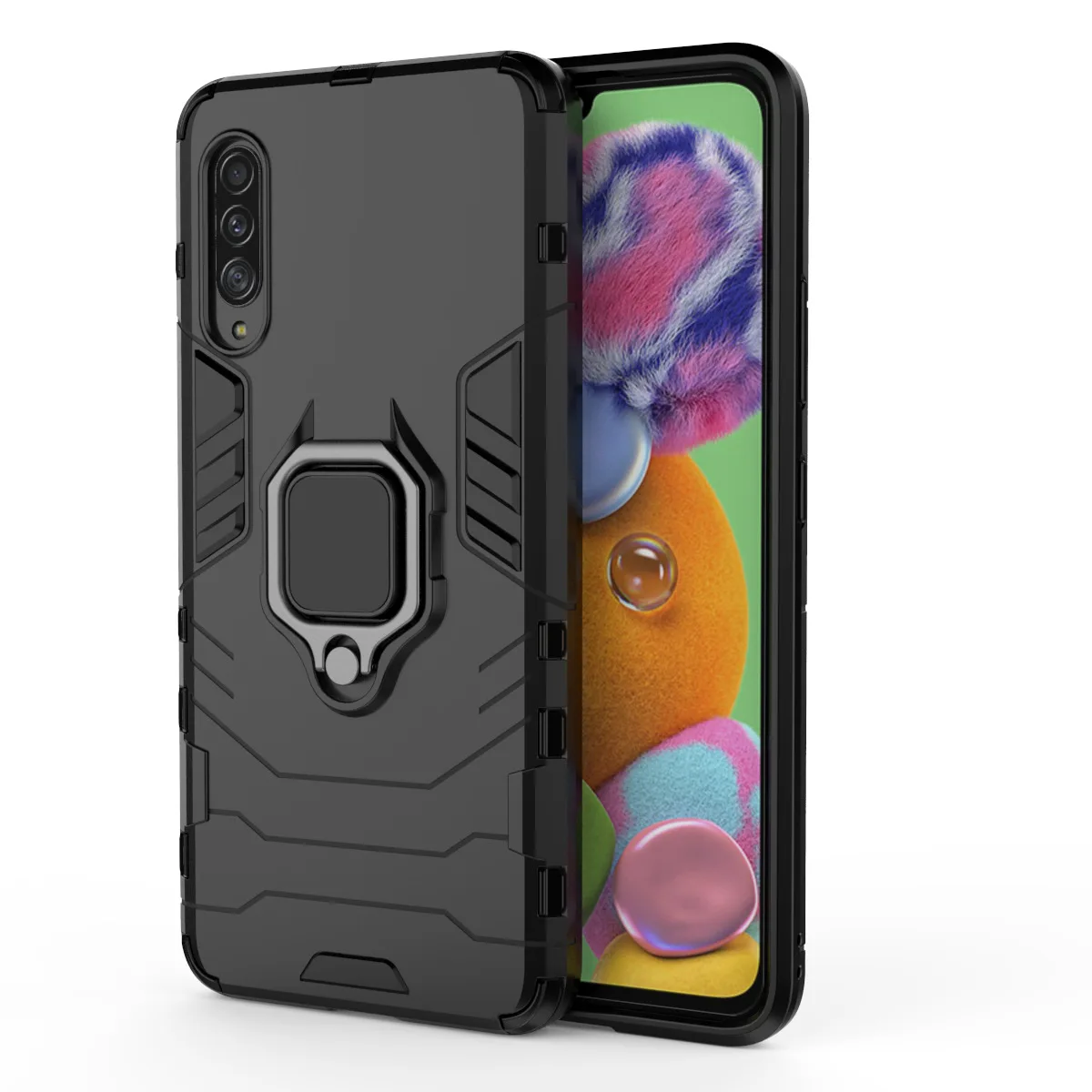 Armor Shockproof Ring Holder Case For Samsung Galaxy A90 5G Hard PC Soft TPU Hybrid Rugged Back Cover
Armor Shockproof Ring Holder Case For Samsung Galaxy A90 5G Hard PC Soft TPU Hybrid Rugged Back Cover