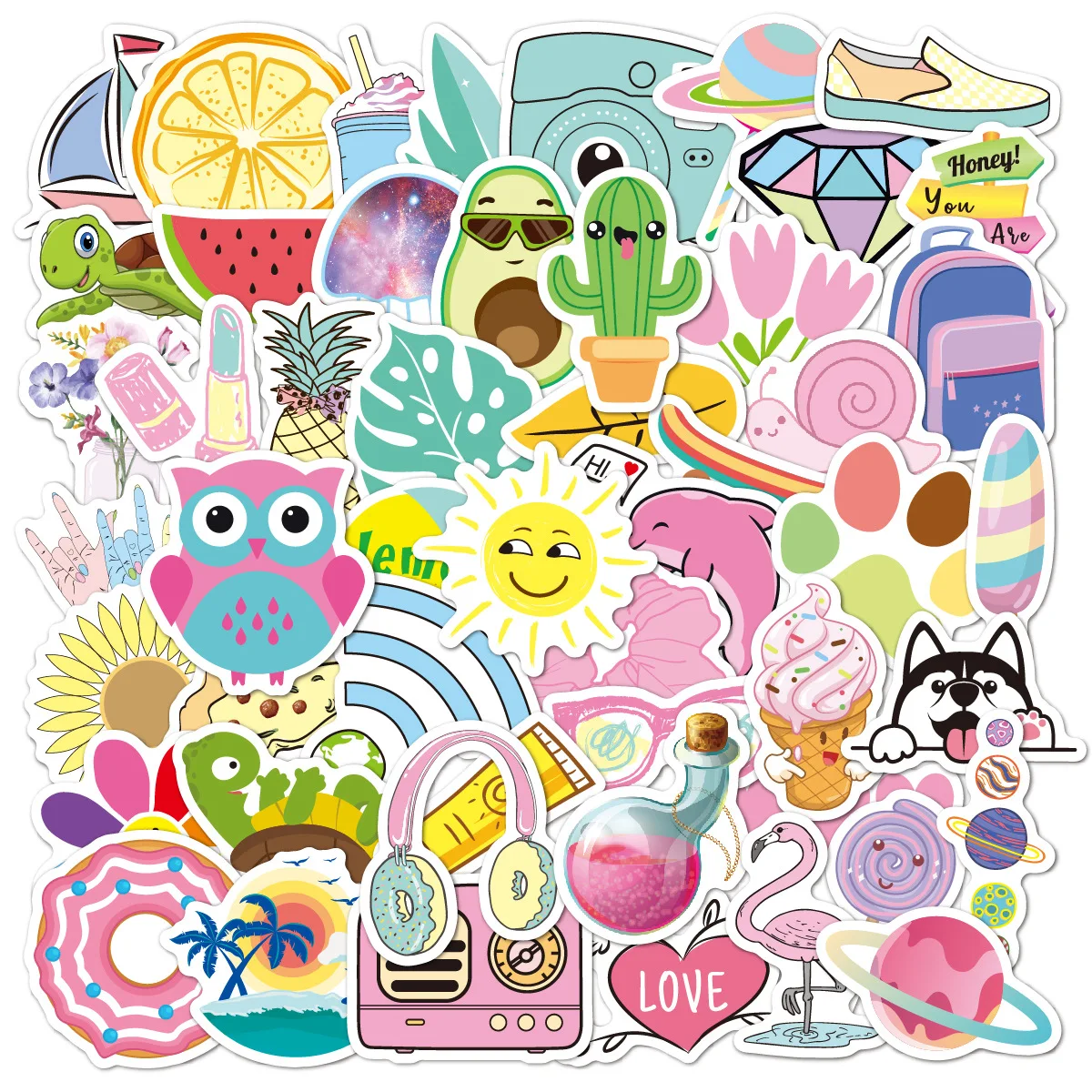 50pcs New VSCO Ins Cute Lovely Animal Stickers Kids Birthday Gift Graffiti Scrapbook Skateboard Laptop Dairy Waterproof Stickers
50pcs New VSCO Ins Cute Lovely Animal Stickers Kids Birthday Gift Graffiti Scrapbook Skateboard Laptop Dairy Waterproof Stickers