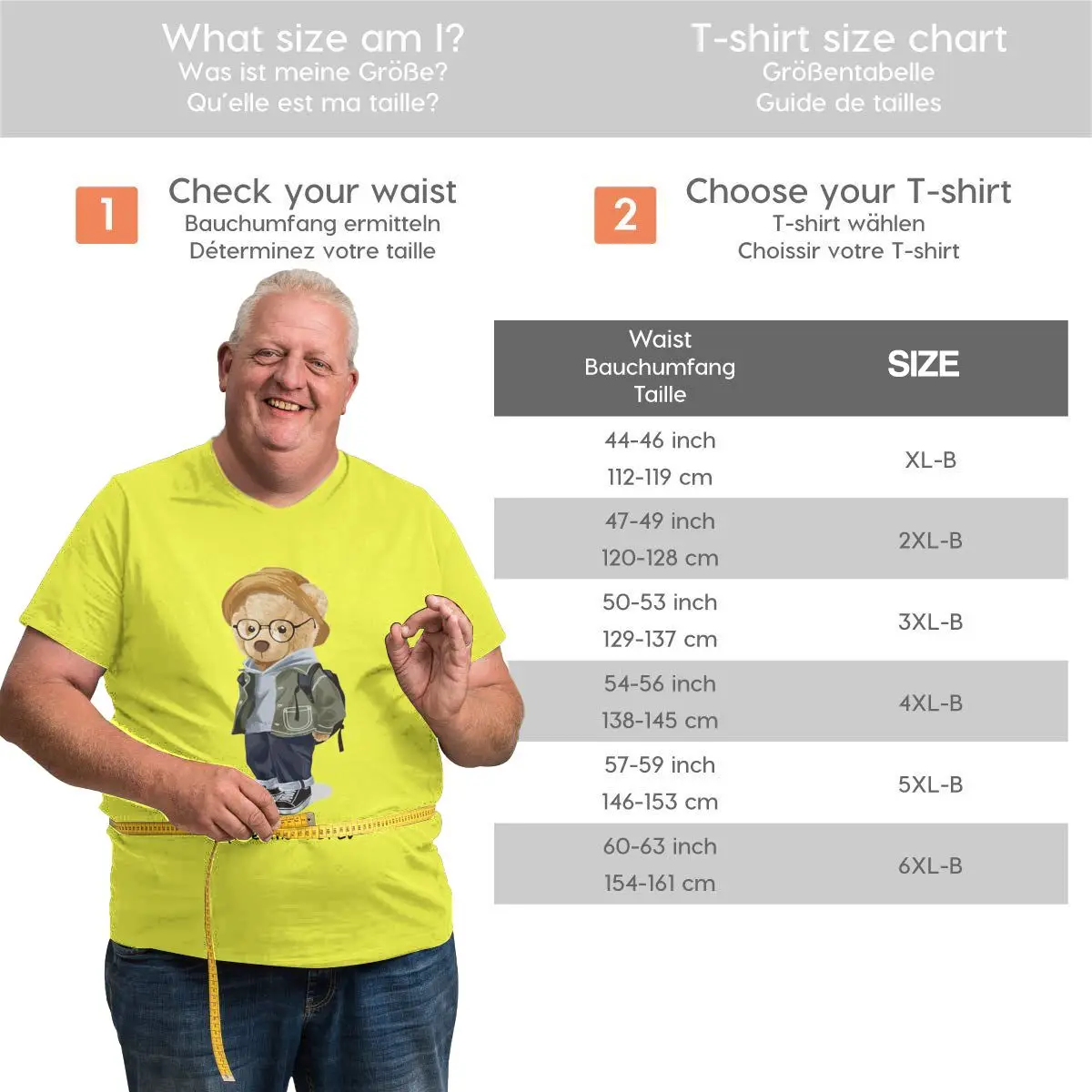 Fashion Bear Yellow Men Plus Size T Shirts Short Sleeves Top Tees for Big Tall Man Oversized Workout Wear Clothing 6XL 5XL 4XL 
Fashion Bear Yellow Men Plus Size T Shirts Short Sleeves Top Tees for Big Tall Man Oversized Workout Wear Clothing 6XL 5XL 4XL