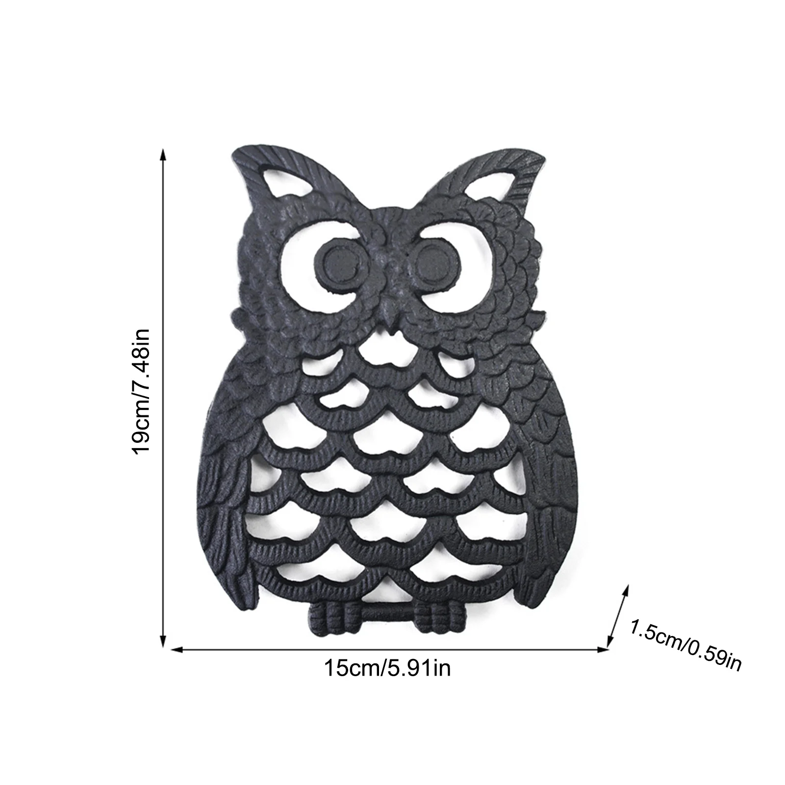 Heat Insulation Table Mat Metal Retro Placemat Pot Trivet Owl-shaped Rustic Water Cup Mug Cushion Anti-scalding Pad For Kitchen
Heat Insulation Table Mat Metal Retro Placemat Pot Trivet Owl-shaped Rustic Water Cup Mug Cushion Anti-scalding Pad For Kitchen