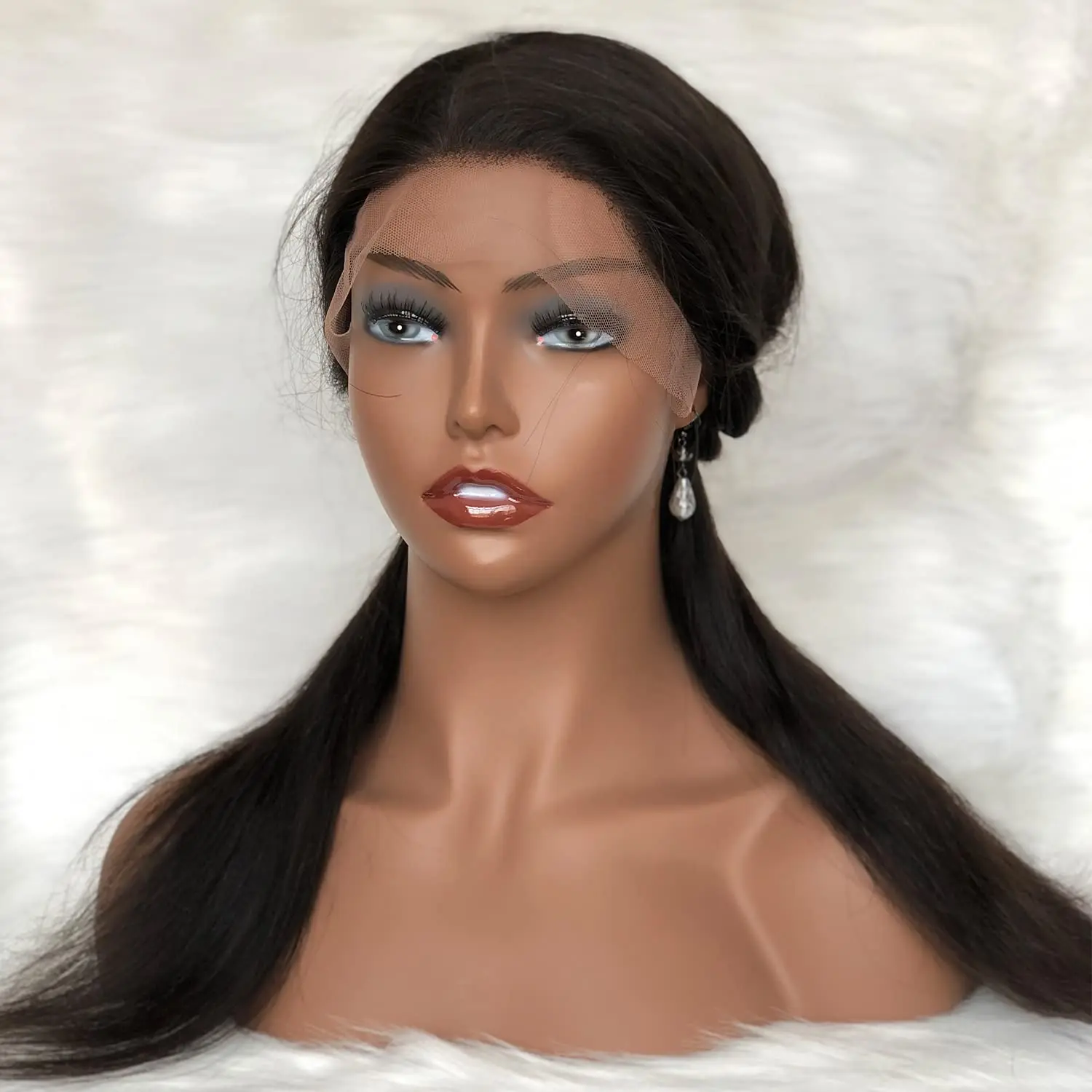 Mannequin Head with Shoulder Manikin PVC Head Bust Wig Head Stand with Makeup for Wigs Display Making,Styling,Necklace Earrings
Mannequin Head with Shoulder Manikin PVC Head Bust Wig Head Stand with Makeup for Wigs Display Making,Styling,Necklace Earrings
