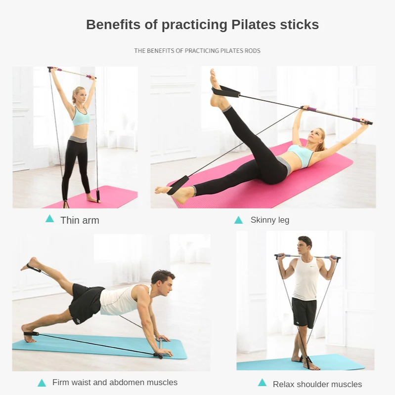 Pilates Stick Fitness Stick Slimming Hip Lifting Tension Rope Yoga Fitness Equipment Household Elastic Bar Women's Tension Bar
Pilates Stick Fitness Stick Slimming Hip Lifting Tension Rope Yoga Fitness Equipment Household Elastic Bar Women's Tension Bar