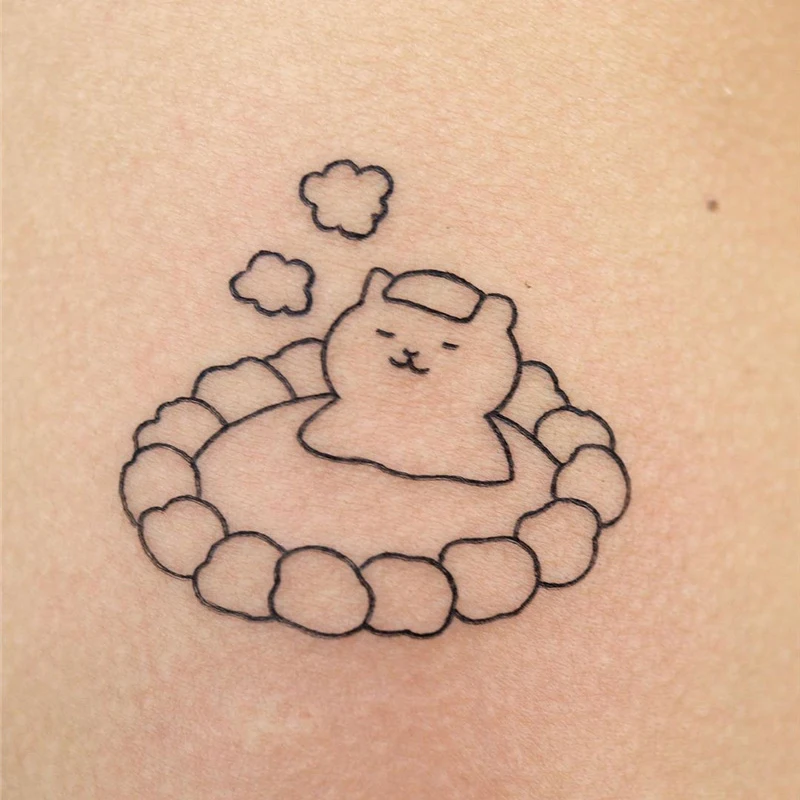 Cute Bathing Bear Temporary Tatoo Arm Waist Foot Waterproof Kid Women Men Body Art Fake Tattoo Stickers Tatoos Black Cartoon
Cute Bathing Bear Temporary Tatoo Arm Waist Foot Waterproof Kid Women Men Body Art Fake Tattoo Stickers Tatoos Black Cartoon
