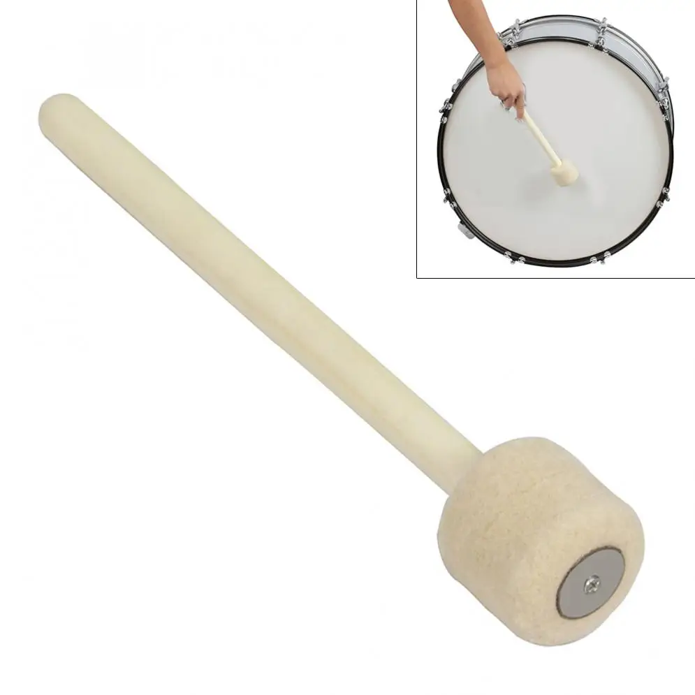 Bass Drum Wooden Drumsticks Wool Felt Head Durable Log Snare Drum Stick
Bass Drum Wooden Drumsticks Wool Felt Head Durable Log Snare Drum Stick