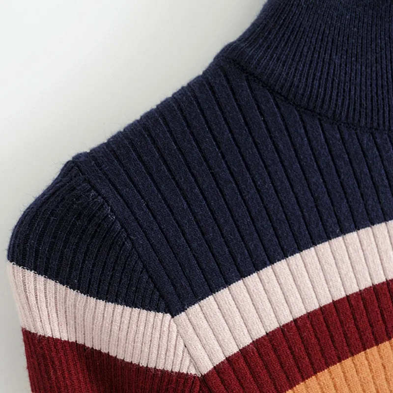 Women Sweater New Multicolor Autumn Winter O-Neck Knitted Jumper Top Loose Casual Warm Femme Sweater Patchwork Striped Tops
Women Sweater New Multicolor Autumn Winter O-Neck Knitted Jumper Top Loose Casual Warm Femme Sweater Patchwork Striped Tops