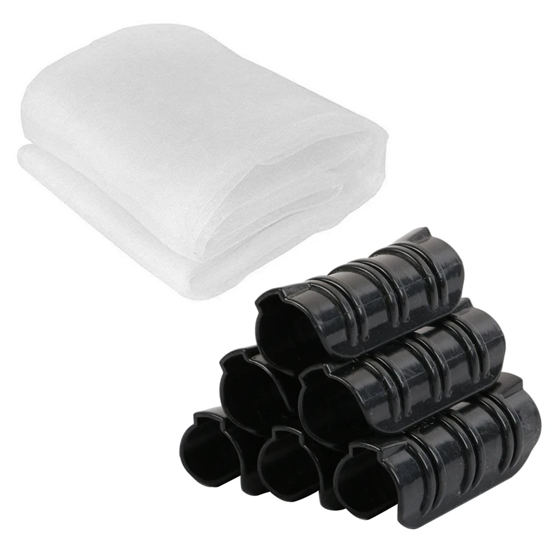 1X Greenhouse Protective Net Fruit Care Cover Insect Net & 100Pcs Greenhouse Frame Pipe Tube And Film Shade Sails Clip
1X Greenhouse Protective Net Fruit Care Cover Insect Net & 100Pcs Greenhouse Frame Pipe Tube And Film Shade Sails Clip