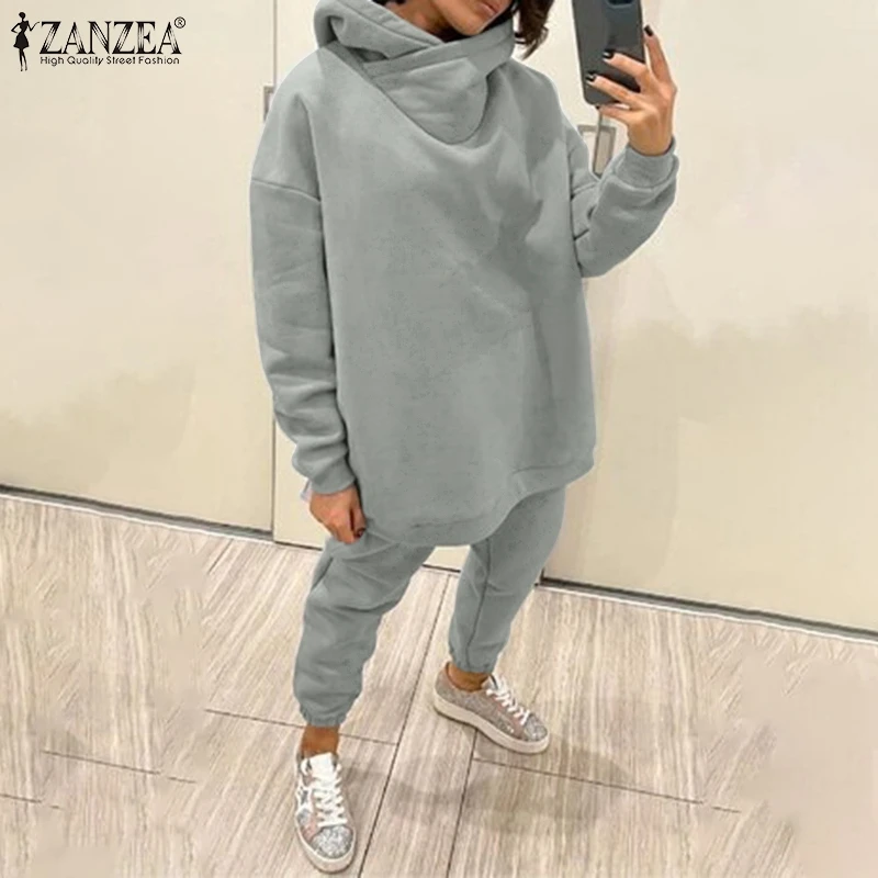 Oversized Women Sweatshirts Hoodies Matching Sets ZANZEA 2022 Autumn Warm Pants Sets Casual Solid Long Sleeve Loose Sports Sets
Oversized Women Sweatshirts Hoodies Matching Sets ZANZEA 2022 Autumn Warm Pants Sets Casual Solid Long Sleeve Loose Sports Sets