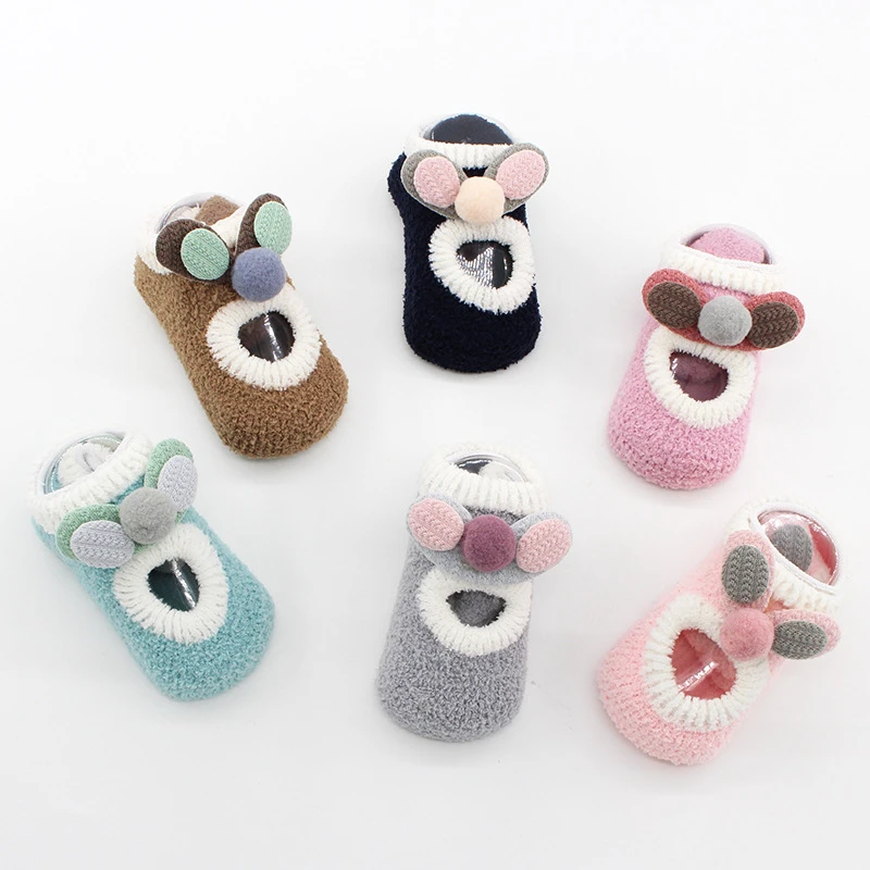 1 Pair Cotton Baby Socks Girls Boys Rubber Anti Slip Floor Cartoon Thick Coral Fleece Kids Autumn Spring Newborn Infant Gift
1 Pair Cotton Baby Socks Girls Boys Rubber Anti Slip Floor Cartoon Thick Coral Fleece Kids Autumn Spring Newborn Infant Gift