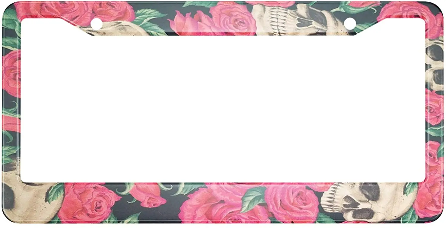 Sugar Skull License Plate Frame Day of The Dead Cartoon Indian Style Metal License Plate Cover Front Plates Frames Car Tag Frame
Sugar Skull License Plate Frame Day of The Dead Cartoon Indian Style Metal License Plate Cover Front Plates Frames Car Tag Frame