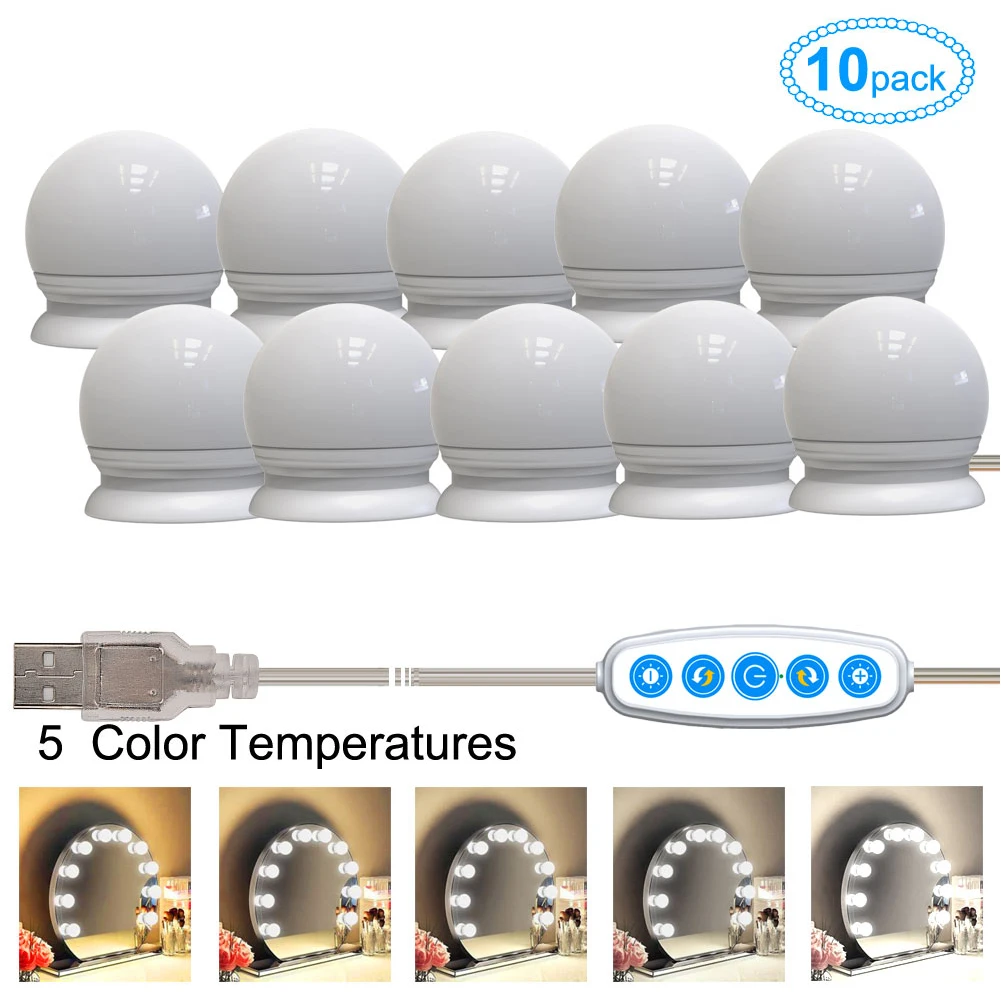 DIY Dressing Table Decoration Power Adapter Bathroom Bedroom LED Vanity Mirror Lights Home Hollywood Style Makeup Bulb Plug In
DIY Dressing Table Decoration Power Adapter Bathroom Bedroom LED Vanity Mirror Lights Home Hollywood Style Makeup Bulb Plug In