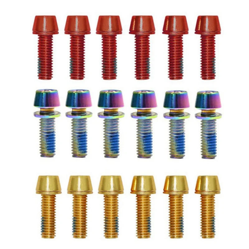 6pcs Alloy Steel Bicycle Handlebar Stem Screw M6 * 18mm Mountain MTB Road Stem Riser Bolts Cycling Fixing Screws Replacement
6pcs Alloy Steel Bicycle Handlebar Stem Screw M6 * 18mm Mountain MTB Road Stem Riser Bolts Cycling Fixing Screws Replacement