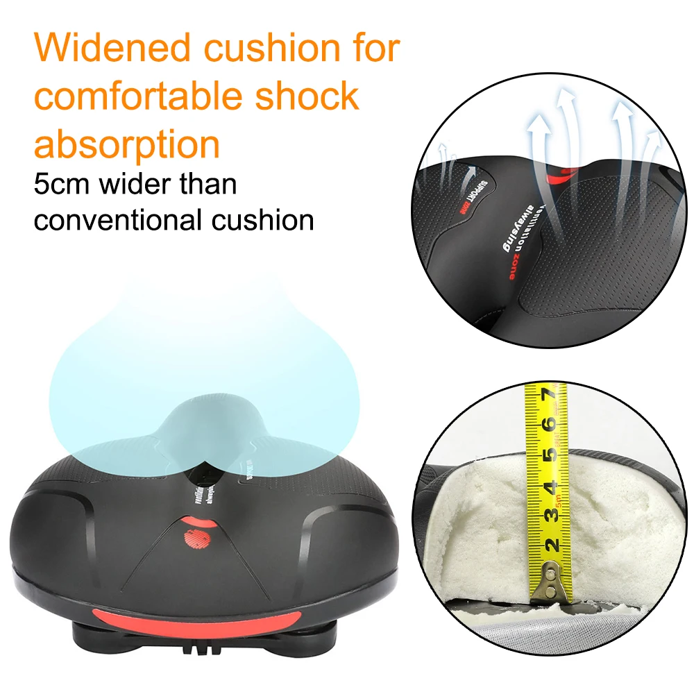 MTB Bicycle Saddle Seat Big Butt Bicycle Road Cycle Saddle Mountain Bike Gel Seat Shock Absorber Wide Comfortable Accessories
MTB Bicycle Saddle Seat Big Butt Bicycle Road Cycle Saddle Mountain Bike Gel Seat Shock Absorber Wide Comfortable Accessories