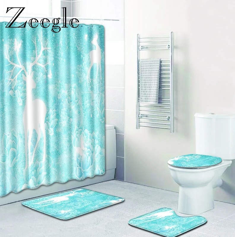 Bath Mat 4 Piece Set Cartoon Pattern Toilet Cover Foot Pad Non slip Absorbent Bathroom Door Mat Flannel Soft Bath Rug Carpet
Bath Mat 4 Piece Set Cartoon Pattern Toilet Cover Foot Pad Non slip Absorbent Bathroom Door Mat Flannel Soft Bath Rug Carpet