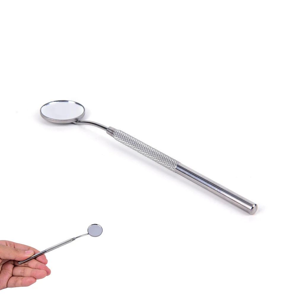 13.2cm x 0.6cm Dental Mirror Dentist Stainless Steel Handle Tool for Teeth Cleaning Inspection Hot Sale New High Quality
13.2cm x 0.6cm Dental Mirror Dentist Stainless Steel Handle Tool for Teeth Cleaning Inspection Hot Sale New High Quality