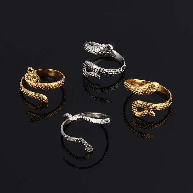 Punk Style Stainless Steel Rings Open Rings Snake Animal Lady Finger Rings Snake Rings for Women Jewelry Women Geometry Ring
Punk Style Stainless Steel Rings Open Rings Snake Animal Lady Finger Rings Snake Rings for Women Jewelry Women Geometry Ring