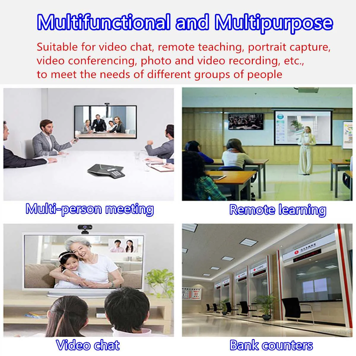 1080P Hd Webcam with Mic USB 2.0 Rotatable PC Desktop Laptop Web Camera Cam Mini Computer WebCamera Cam Video Recording Work
1080P Hd Webcam with Mic USB 2.0 Rotatable PC Desktop Laptop Web Camera Cam Mini Computer WebCamera Cam Video Recording Work