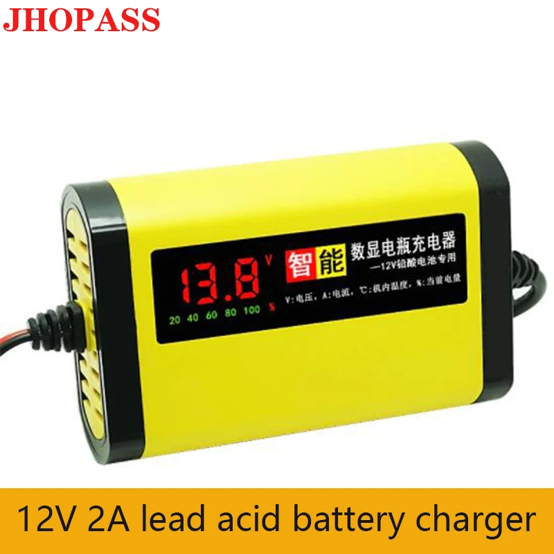 Smart 12V 2A LCD display for 12V 3AH to 20AH lead aicd battery charger for E-bike & Motorbike automation fall stop charger
Smart 12V 2A LCD display for 12V 3AH to 20AH lead aicd battery charger for E-bike & Motorbike automation fall stop charger