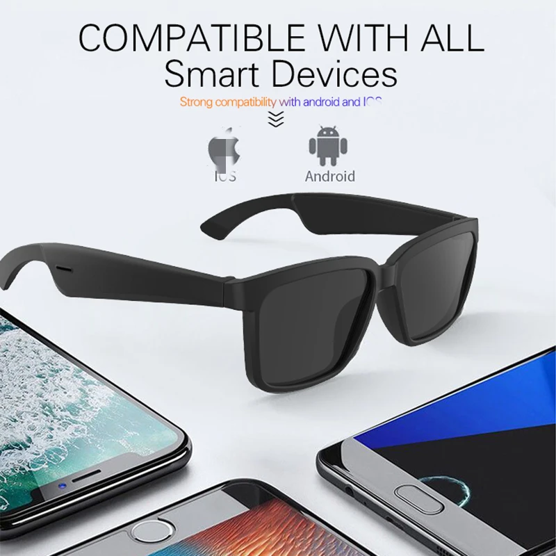 A2 Smart Wireless Bluetooth Headset Glasses Car Sports Sunglasses Earphones Built-in two Speakers Touchscreen Button control
A2 Smart Wireless Bluetooth Headset Glasses Car Sports Sunglasses Earphones Built-in two Speakers Touchscreen Button control