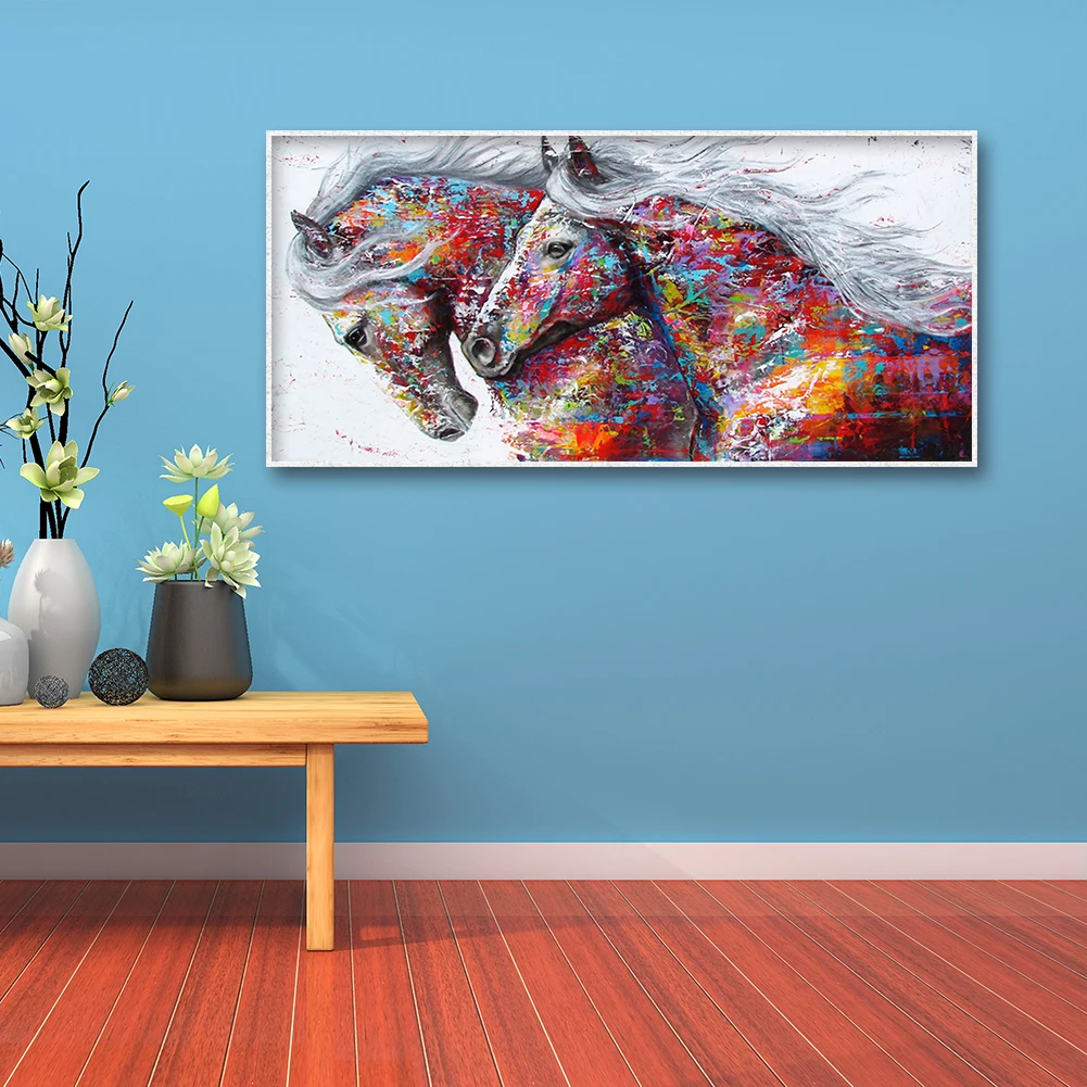 31x16 inch 5D DIY Full Round Drill Diamond Painting Colorful Skin Horses Mosaic Wall Art Picture of Rhinestone Kit Home Decor
31x16 inch 5D DIY Full Round Drill Diamond Painting Colorful Skin Horses Mosaic Wall Art Picture of Rhinestone Kit Home Decor