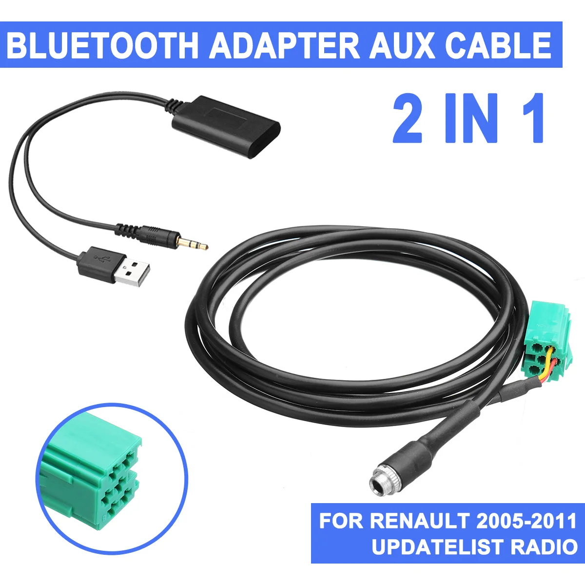 Беспроводной bluetooth-приемник 2 в 1, автомобильный стерео USB/AUX аудио AUX кабель, музыкальный адаптер, список обновлений, радиокомплект для Renault ...
Беспроводной bluetooth-приемник 2 в 1, автомобильный стерео USB/AUX аудио AUX кабель, музыкальный адаптер, список обновлений, радиокомплект для Renault ...