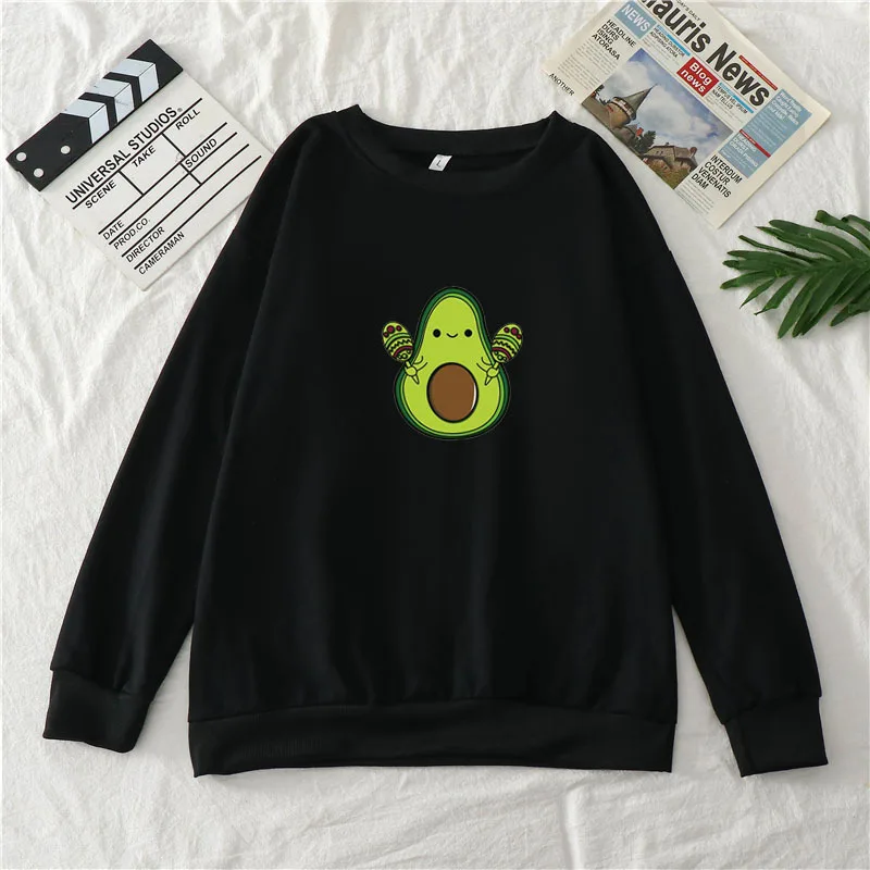 2021 New Thin Sweatshirts Women's Kawaii Avocado Korean Loose Cotton Tops Girls Boys Fashion Harajuku Pullover Tops
2021 New Thin Sweatshirts Women's Kawaii Avocado Korean Loose Cotton Tops Girls Boys Fashion Harajuku Pullover Tops