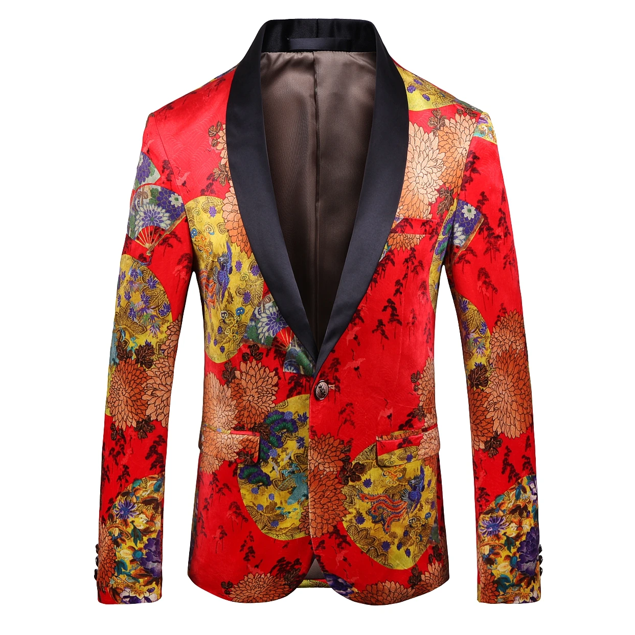 2021 Brand Floral Print Mens Classic Blazers Single Button Long Sleeve Suit Jackets For Men
2021 Brand Floral Print Mens Classic Blazers Single Button Long Sleeve Suit Jackets For Men