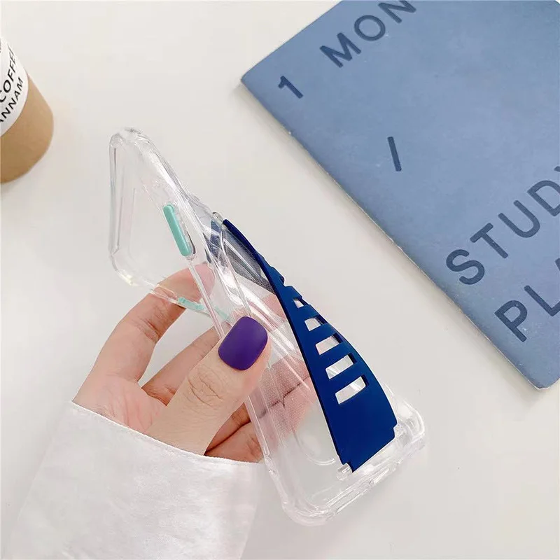 Case For iPhone 11 Pro Max 7 8 Plus X XR XS Max Candy Color Wrist Strap Bumper Transparent 12 Pro Max Back Cover 
Case For iPhone 11 Pro Max 7 8 Plus X XR XS Max Candy Color Wrist Strap Bumper Transparent 12 Pro Max Back Cover