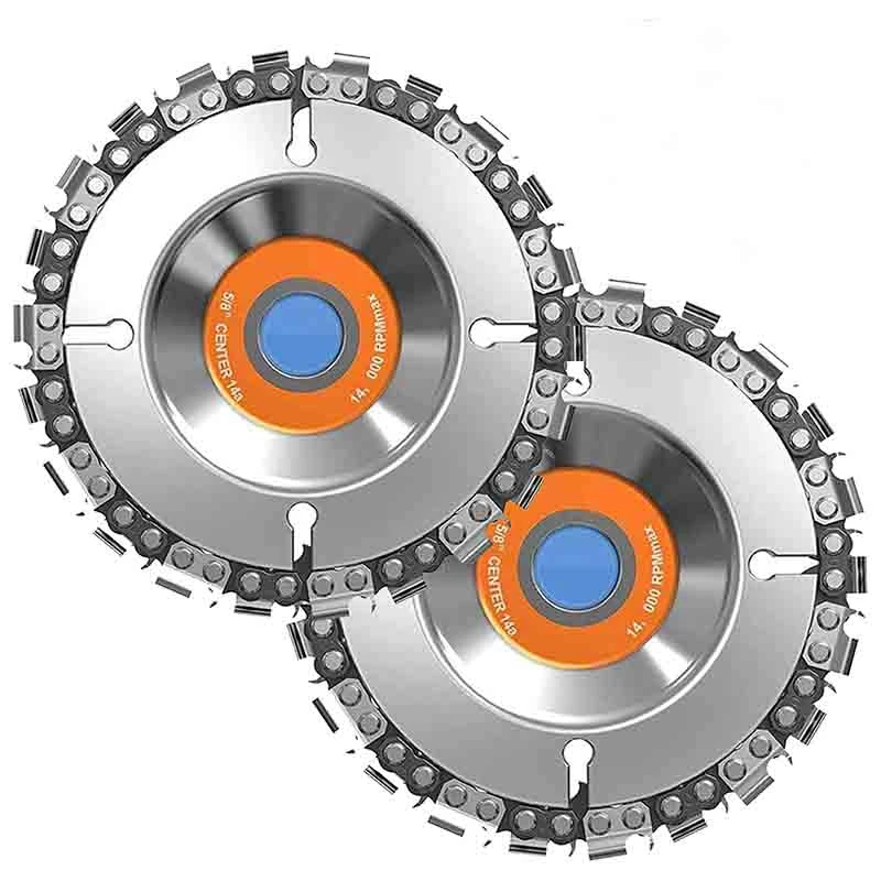 2Pcs 4-Inch Angle Grinder with Chain Disk Wood Slotting Saw Blade Woodworking Cutting Blade Cutting Chain Disk
2Pcs 4-Inch Angle Grinder with Chain Disk Wood Slotting Saw Blade Woodworking Cutting Blade Cutting Chain Disk