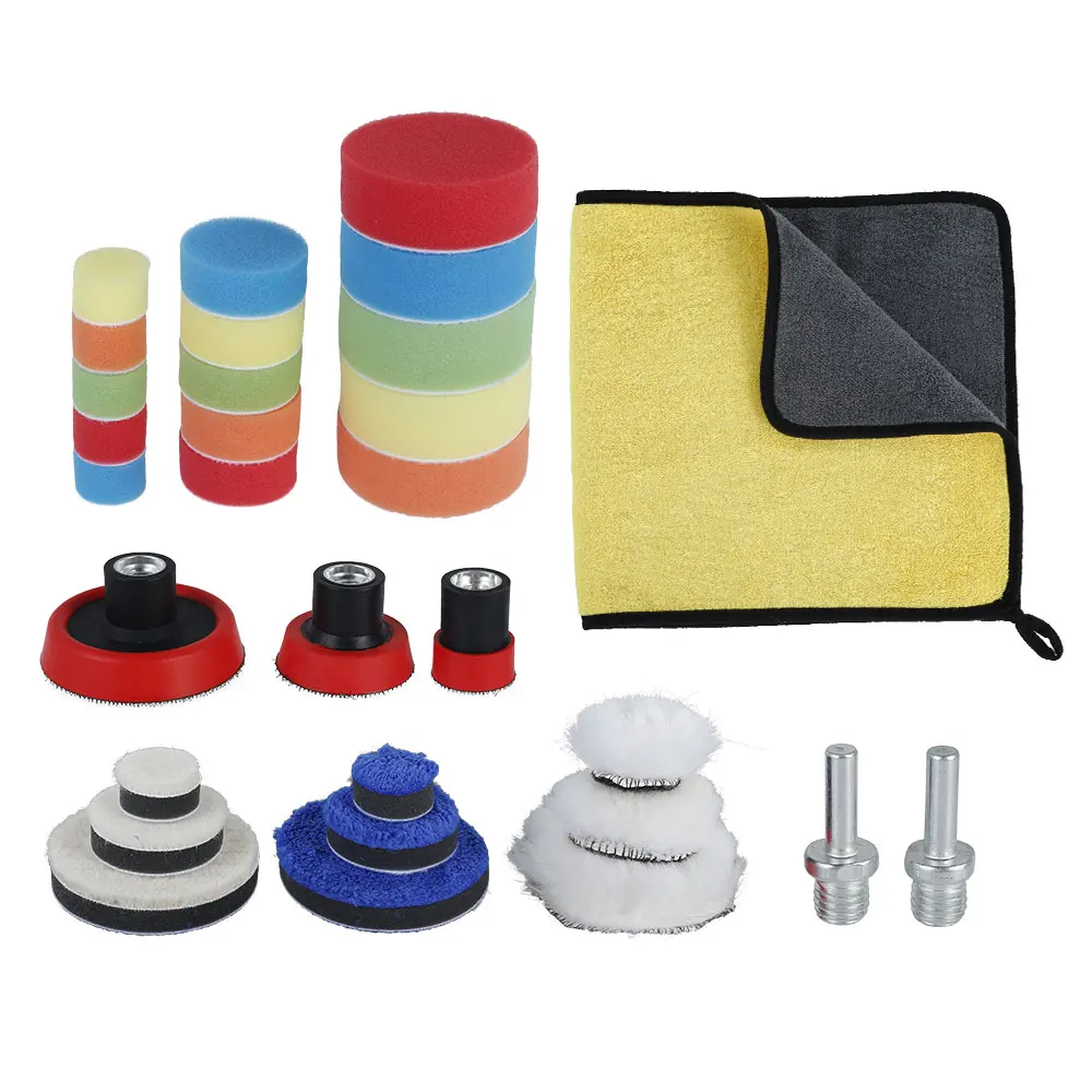 30pcs Car Polishing Sponge Pads Kit Foam Pad Buffer Kit Polishing Machine Wax Pads for Removes Scratches 150 Mm Polishing Wheel
30pcs Car Polishing Sponge Pads Kit Foam Pad Buffer Kit Polishing Machine Wax Pads for Removes Scratches 150 Mm Polishing Wheel
